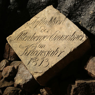 immer wieder dienten die Bergwerke den Altenbergern als Zuflucht in Notzeiten, so auch im Kriegsjahr 1813