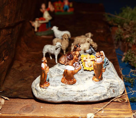 Presepe esposto nella ex chiesa del Collegio