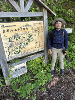 スタートは林道の入口から。