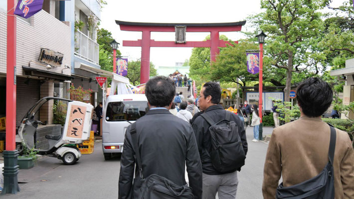 亀戸天神社の鳥居。