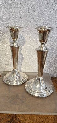 Paar mittelhohe Kerzenhalter 925er Sterling Silber Gorham USA