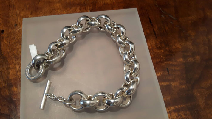 Erbskettenarmband Martin Hardt Silber