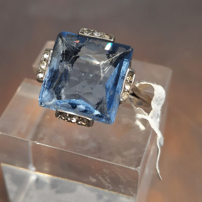Blautopas Ring 800er Silber Nr7