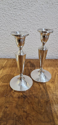 Paar Kerzenständer Kerzenleuchter 925er Sterling Silber Fisher USA Mod 398