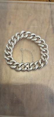 13mm breites Rundpanzerarmband 830er Silber Schweden kürzere Ausführung
