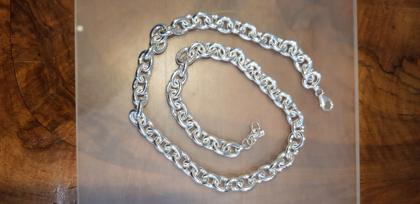 Schiffsanker Ankerkette Halskette 925er Sterling Silber