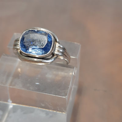 Blautopas Ring Silber 835er Nr3