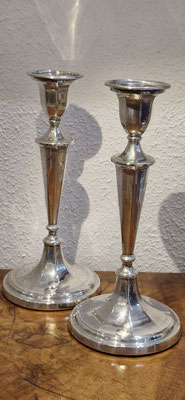Paar Kerzenleuchter England Sheffield 1904 Sterling Silber 925er