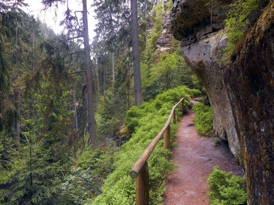 Weg zur Oberen Schleuse