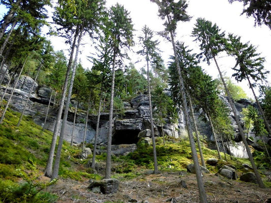 Weg zur Balzhütte an den Hohen Wänden entlang