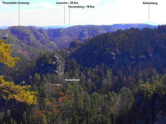 Aussicht über die Sandschlüchte