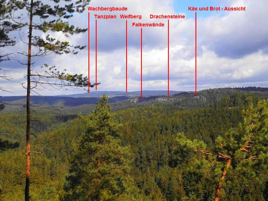 Aussicht vom Rosengartenkopf Richtung Nordwest