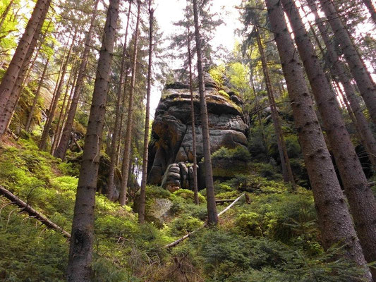 Im mittleren Teil der Schlucht