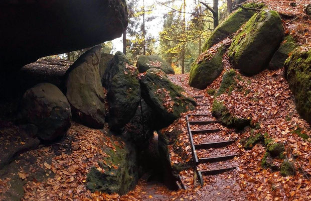 Hier gehts durch den Tunnel