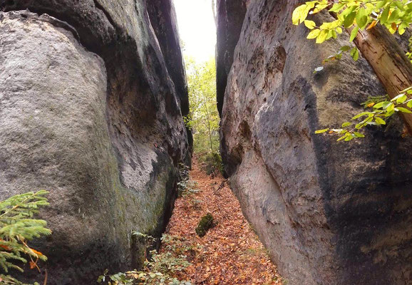 Unterer Ausgang der JP - Schlucht
