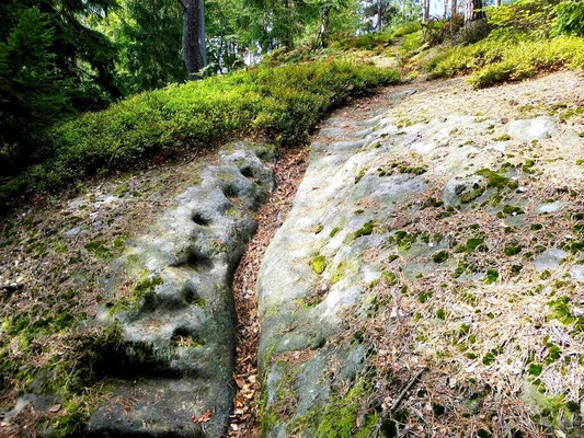 Alte Treppe vom Tannigtsteig hinter der Balzhütte 