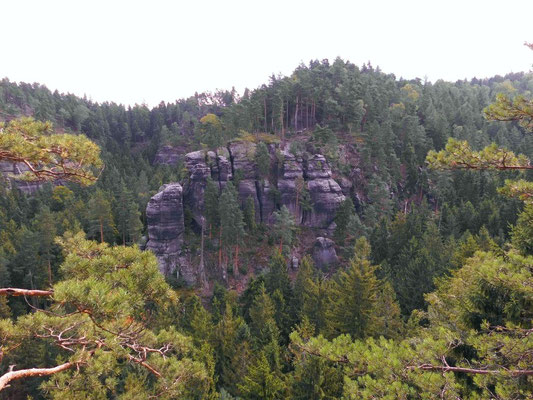 Aussicht vom Rosengartenkopf zur Rosengartenbastei