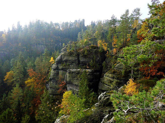Am Ausstieg der Enge Stiege
