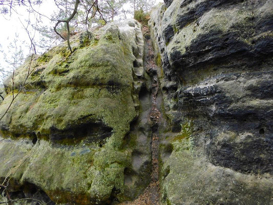 Ehemalige Stiege, Kletterstelle Nr. 4
