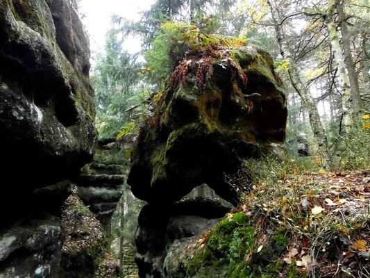 Weg von der Engen Stiege zur Eustachiushütte