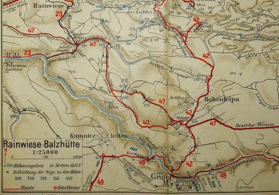 Karte Meinholds Routenführer 1910