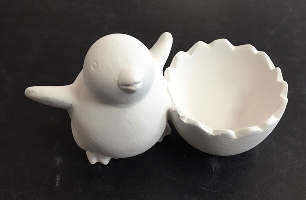 KUKE - Eierbecher Küken, Länge 12 cm, Höhe 7,5 cm - 16,90 Euro