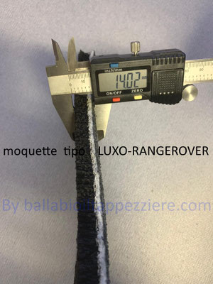 Moqutt per tappeti auto tipo LUXO-RANGEROVER- By ballabioiltappezziere.com