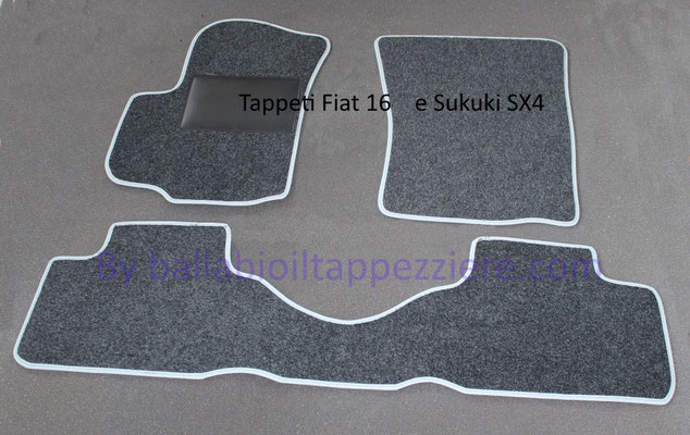 tappeti FIAT 16 E Suzuki SX4 By ballabioiltappezziere.com