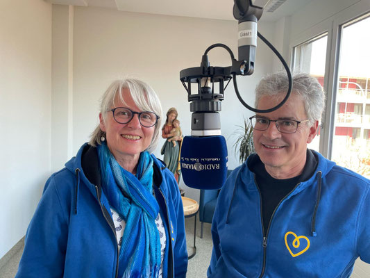 Benno und Beatrix waren anfang April zu Besuch bei Radio Maria.
