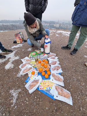 Vielen Dank an Irka, die für alle ein leckeres Frühstück organisiert hat.