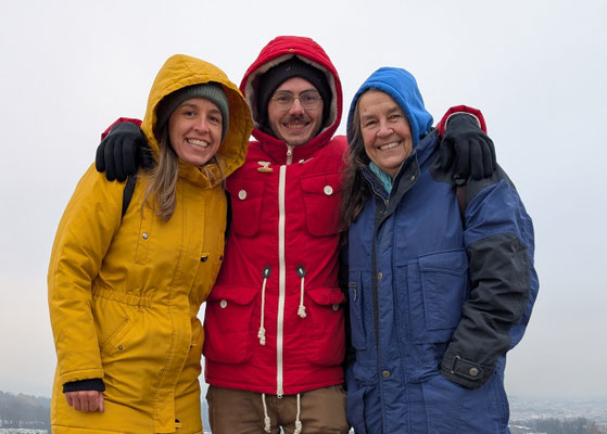 Das Gründertrio Antonia, Severin und Rita