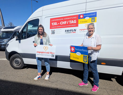 Tayfun Cars stellt uns seit Beginn unserer Tätigkeit immer wieder Fahrzeuge zur Verfügung. Nun hat uns die Firma zusätzlich neue, grosse Magnettafeln gesponsert, welche Rita und Antonia im April abholen konnten. Danke für die grossartige Unterstützung!