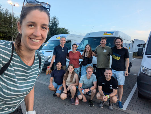 Die Fahrercrew auf der Heimreise