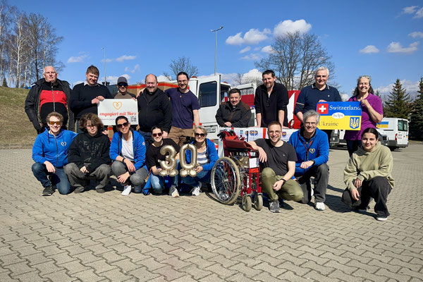 Geschafft! Abschlussbild der beiden Crews