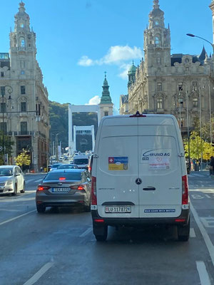 Budapest bei strahlendem Sonnenschein