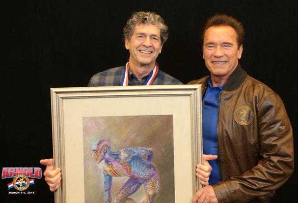 Third Place award with Arnold Schwarzenegger