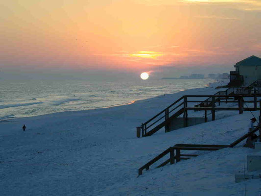 Destin Florida Beach as Dusk