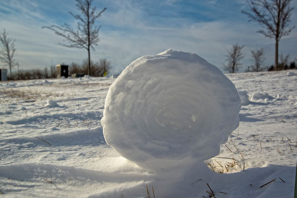 Snow Curls Minus 7 degrees