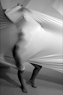 Lycra stretch pose