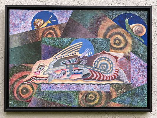 Snoreflub- acrylic on masonite (Featured in 2025 Ohio State Fair)