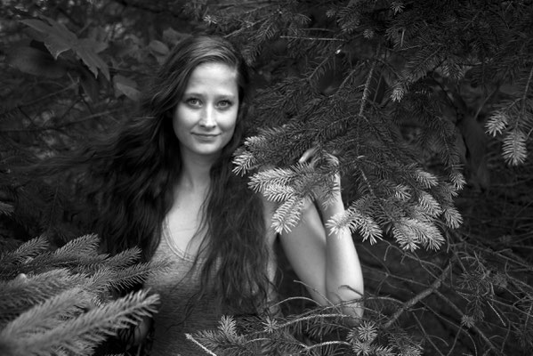 Posing in the pine