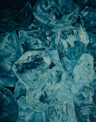 氷肌　油彩、カンヴァス　91×72.7cm　/　Ice skin　oil on canvas　91×72.7cm　