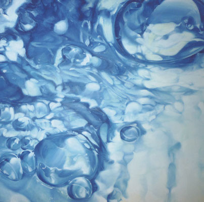 うたかたⅢ　油彩、カンヴァス　95×95cm　/　BubblesⅢ　oil on canvas　95×95cm　