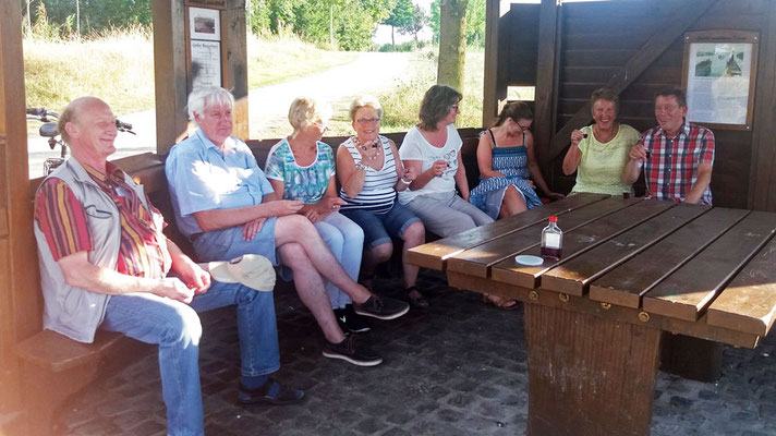 Eine Pause in der Wetterhütte