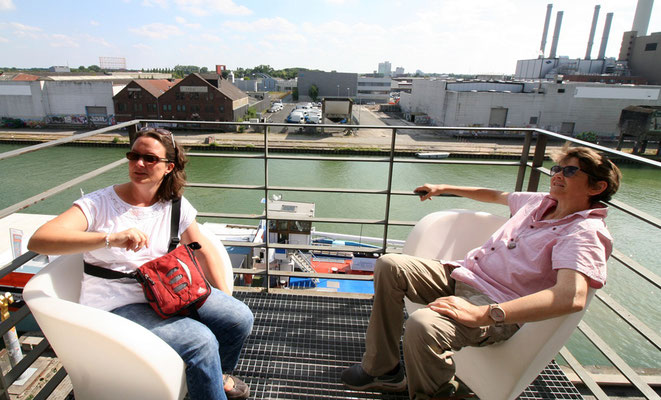 hier gibt es einen tollen Blick auf den Hafen