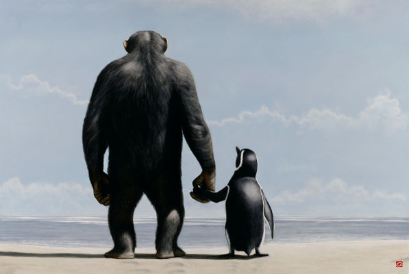 Wenn der Meeresspiegel anstiege, weil wir all die rechten Spinner verklappt haben, käme ich damit klar (100x150)