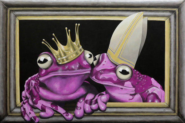 Halt' du sie dumm, ich halt' sie arm! (80x120)