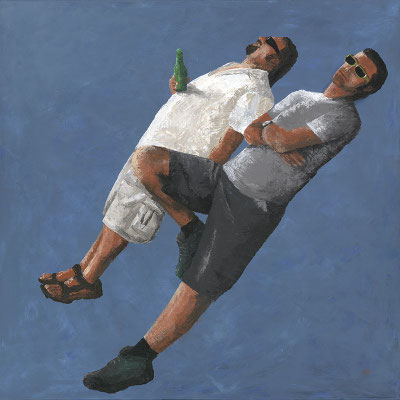 Schräge Personen II (60x60)