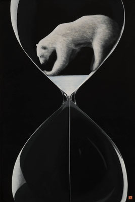 Es wird eng in der Mitte der Sanduhr (90x60)