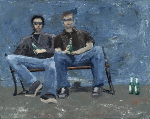 Schräge Personen (40x50)